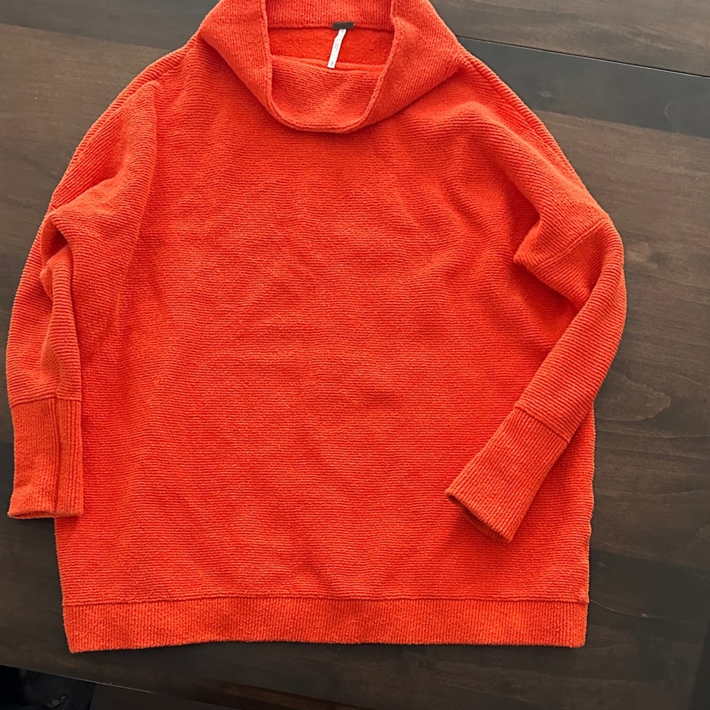 Free People Orange Sweater